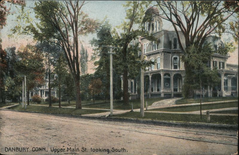 Upper Main St. Looking South, Danbury, CT Connecticut