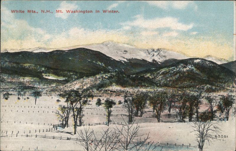 Mt. Washington in Winter, White Mts., NH Mount Washington New Hampshire