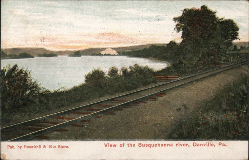 View of the Susquehanna river, Danville, PA Pennsylvania