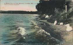 A Windy Day on Lake Metonga, Crandon, WI Postcard