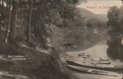 Boat Landing, Shawnee on Delaware, PA Postcard