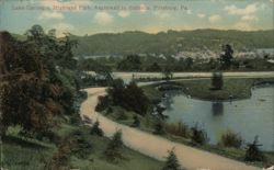 Lake Carnegie, Highland Park, Pittsburgh, PA Pennsylvania Postcard