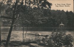 View From Water Gap House Studio, Delaware Water Gap, PA Postcard