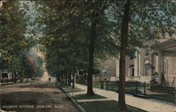 Hudson Avenue, Newark, OH Postcard