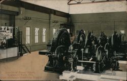 Interior of Power House, Kakabeka Falls, ON Postcard