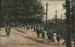 Just Arriving at Canobie Lake Park, NH Postcard