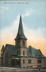 Methodist Church, Plymouth, MA Postcard