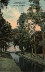 American Thread Co. Old Mill and Canal, Willimantic, CT Postcard