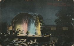 Electric Fountain, Celoron, Chautauqua Lake, NY Postcard