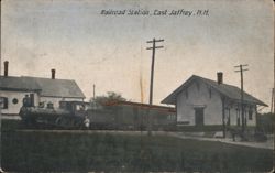 Railroad Station, East Jaffrey, NH Postcard