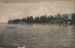 Looking North from Wharf, Billingsport, NJ Postcard