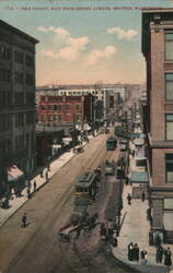 Pike Street East from Second Avenue Postcard