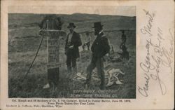 Col. Keogh Grave Marker, Custer Battlefield Postcard