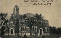 High School Building, Olathe, KS Postcard