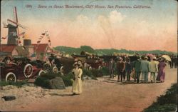 Ocean Boulevard, Cliff House, San Francisco, CA Postcard