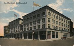 Hotel Sandford, San Diego, CA Postcard