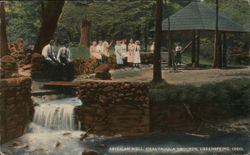 Artesian Well, Chautauqua Grounds, Greenspring, OH Postcard