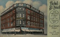 Hotel St. Paul, Oakland, CA Postcard