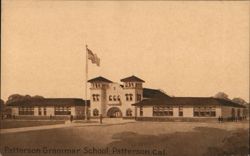 Patterson Grammar School, Patterson, CA Postcard