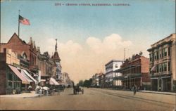 Chester Avenue, Bakersfield, CA Postcard