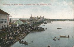 Reviewing Water Sports, Coronado Tent City, CA Postcard
