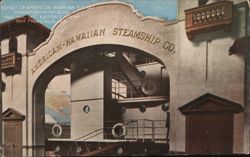 1915 PPIE SF American-Hawaiian Steamship Exhibit Postcard Postcard