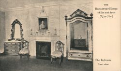 Theodore Roosevelt Birthplace Bedroom, New York City Postcard