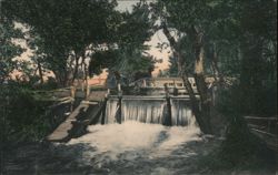 Waterfall on Yellow Hawk Creek, Walla Walla, WA Postcard