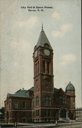 City Hall & Opera House, Dover, NH Postcard