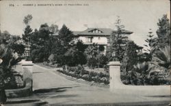 Robert J. Burdette's Home, Pasadena, CA Postcard