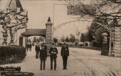 Entrance, National Military Home, Marion, IN Postcard