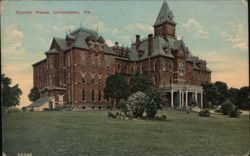 County Home, Uniontown, PA Postcard