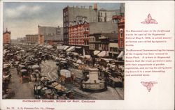 Haymarket Square, Scene of Riot, Chicago Postcard