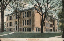 High School, Newton, IA Postcard