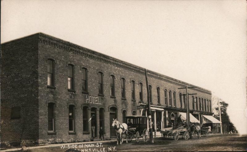West Side of Main Street, Businesses Mannsville New York