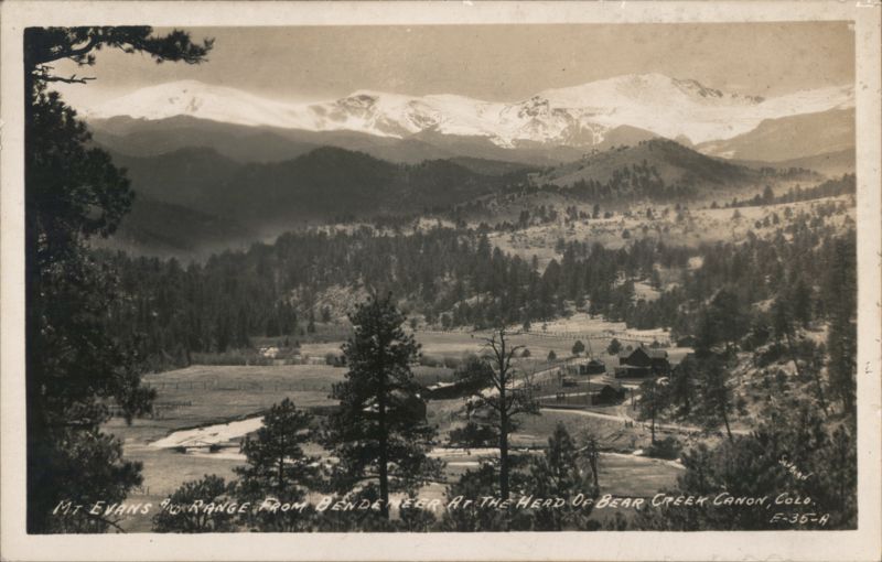 Mt. Evans Range from Bendemeer, Bear Creek Canon, CO Morrison Colorado