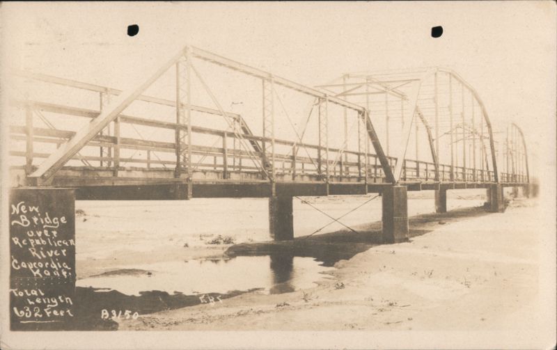 New Bridge over Republican River, Concordia, KS Kansas