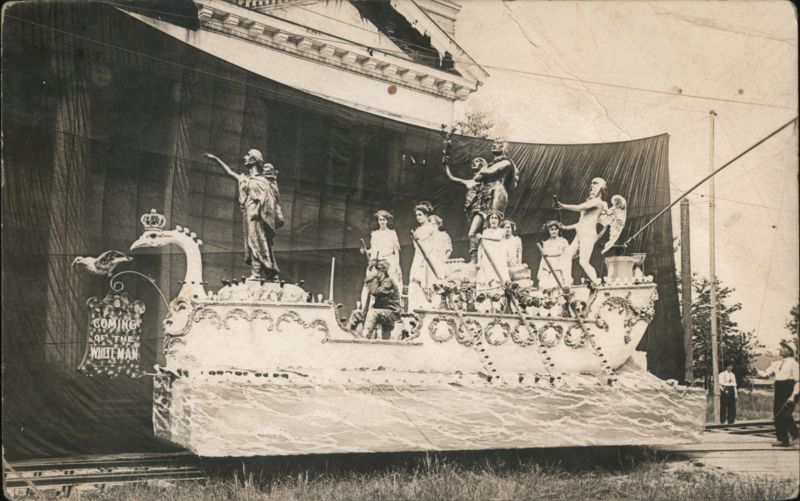 Coming of the White Man Parade Float Portland Oregon