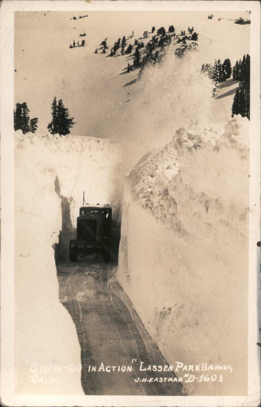 Snow-Go in Action, Lassen Park Highway, CA California