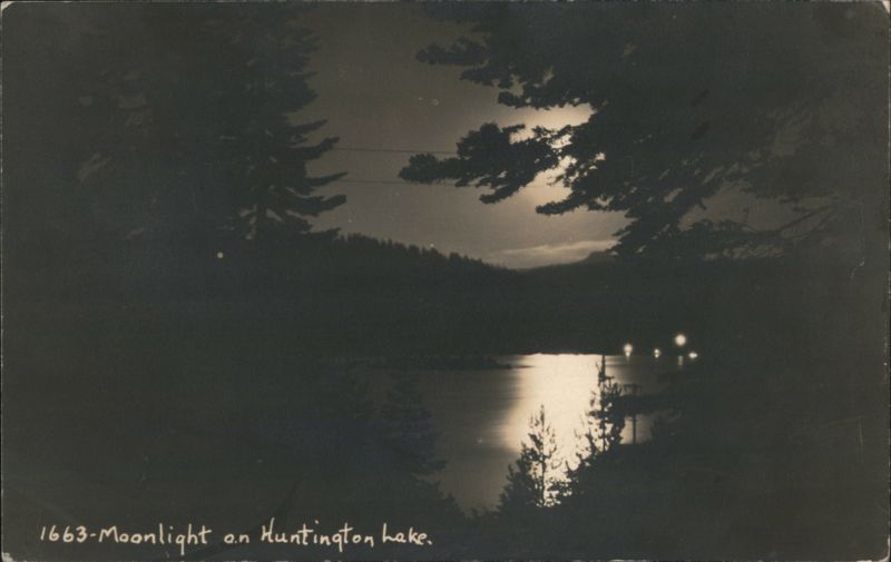 Moonlight on Huntington Lake, CA California