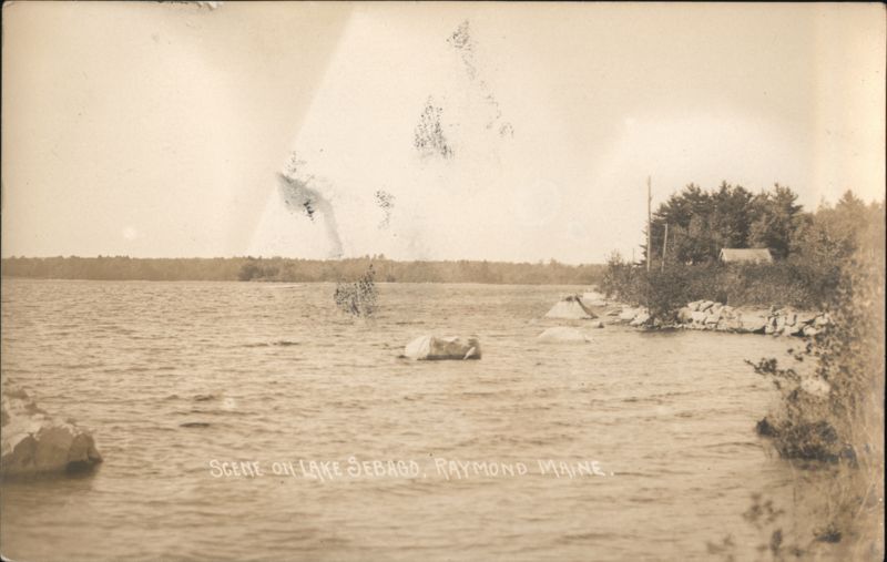 Scene on Lake Sebago, Raymond ME Maine