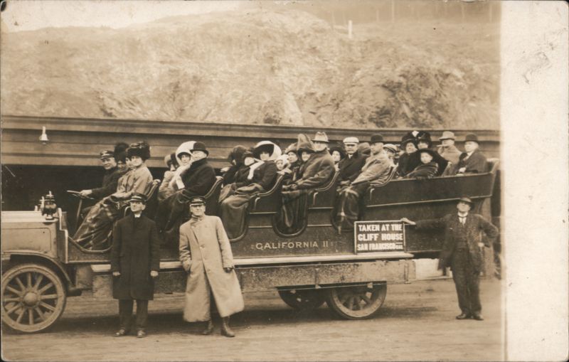 Tour Bus California II at Cliff House, San Francisco