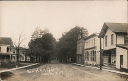 View on R.R. Street, Mannsville, NY Postcard