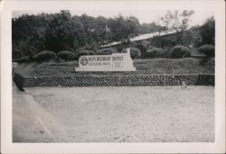 4th Replacement Depot Disposition Center APO 703 Sign Original Photograph