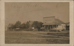 Street View with Drug Store, Silsbee, TX Postcard