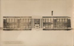 C.H.S. Mannsville NY, Snow Scene Postcard