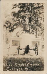 Molly Pitcher Monument, Carlisle PA Postcard