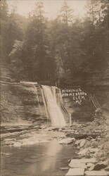 High Falls, Stony Brook Glen, NY Postcard
