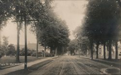 Main Street, Waterbury, VT Postcard