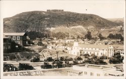 Laguna Beach, View of Town and Temple Hills Postcard